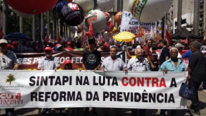 20/02/2019 - SINTAPI-CUT participa de atos contra reforma da Previdência