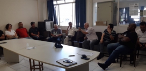 19/03/2019 - Reunião no Conselho Sindical debate reforma da Previdência em Santos