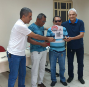 28/11/2018 - Secretário Nacional de Formação do Sintapi-CUT, Carlos Repolho, é homenageado, no Sindicato Urbanitários do Pará, pela luta em favor dos trabalhadores da CELPA, COSANPA e ELETRONORTE