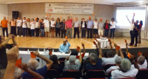 13/02/2019 - Nova diretoria é eleita no V Congresso Nacional do SINTAPI-CUT. Atual presidente, Luizão, é reeleito